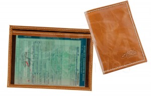 Porta documentos em couro