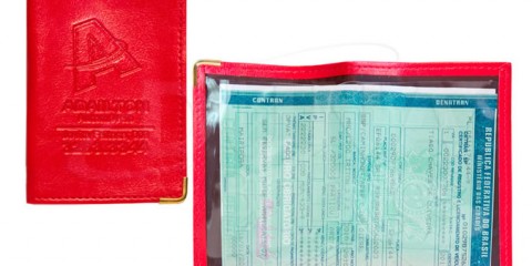 Porta documentos em couro