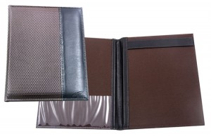 Porta Receituário em couro